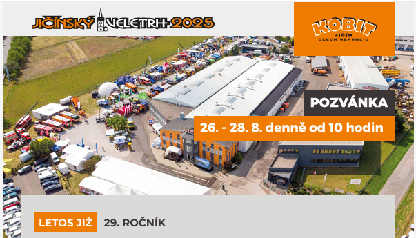 Jičínský Veletrh Kobit 2025 26.-28.8.2025
             
          Jičínský Veletrh Kobit 2025 26.-28.8.2025